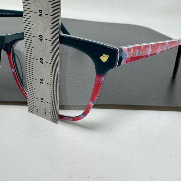 Betsey Johnson Eyeglasses Girls Bff Life 49-16-130 Teal Pink Eyeglasses Frame - Picture 5 of 11